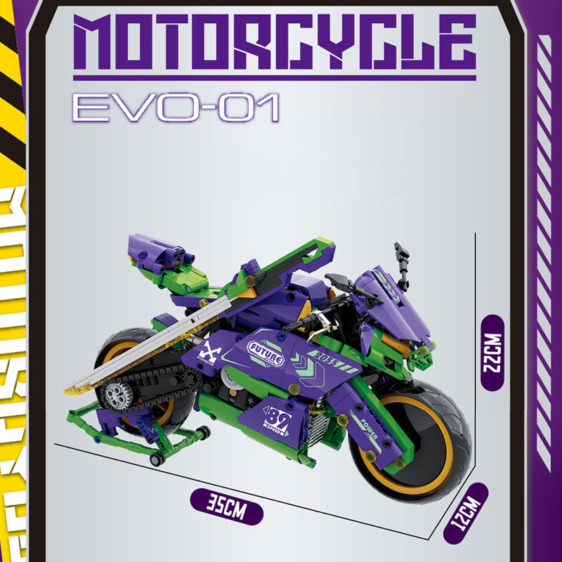 Mô hình lắp ghép - EVO Motorcycle - 5008 3 mo hinh lap ghep evo motocycle 03